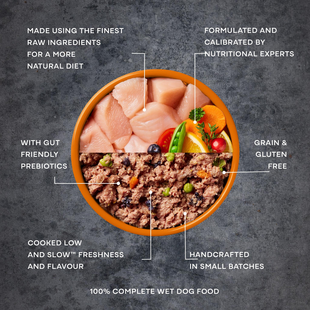 AATU Chicken Wet Dog Food - 6x400g