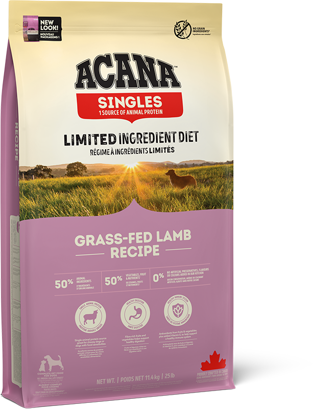 Acana Grass Fed Grain Free Adult Lamb Dry Dog Food - 11.4kg