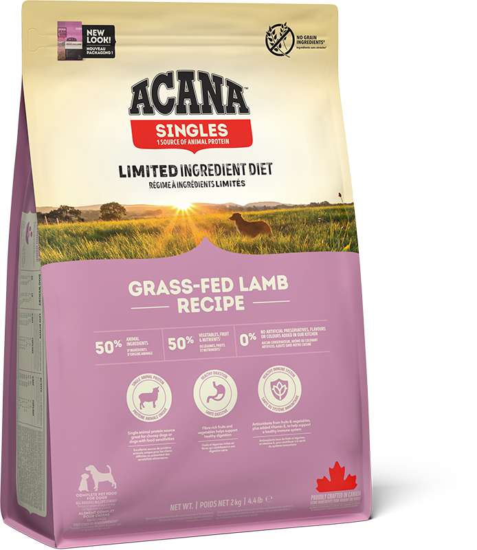 Acana Grass Fed Grain Free Adult Lamb Dry Dog Food - 2kg