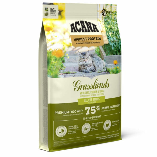 Acana Grasslands Grain Free Dry Cat Food - 4.5kg