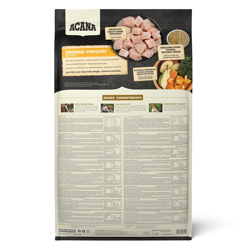 Acana Classic Prairie Poultry Dry Dog Food - 9.7kg