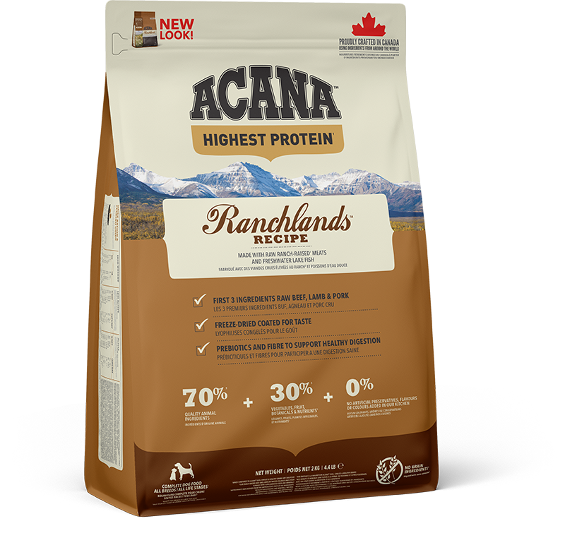 Acana Ranchlands Grain Free Adult Dry Dog Food - 2kg