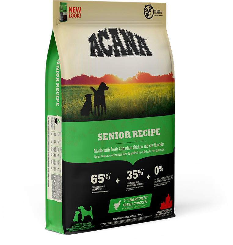 Acana Heritage Grain Free Senior All Breed Dry Dog Food - 6kg