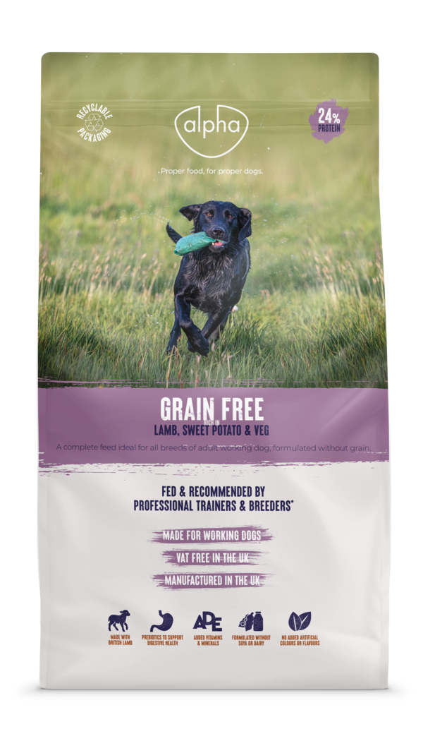 Alpha Adult Grain Free Lamb Dry Dog Food - 15kg
