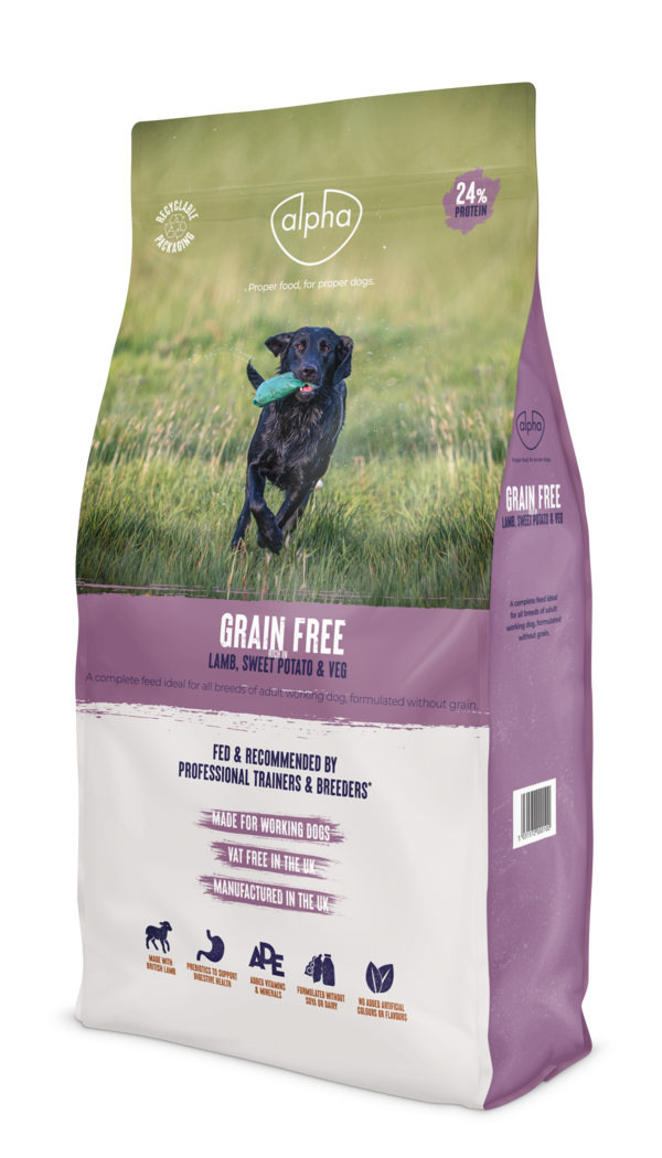 Alpha Adult Grain Free Lamb Dry Dog Food - 15kg