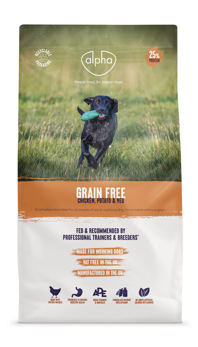 Alpha Grain Free Chicken Dry Dog Food - 15kg