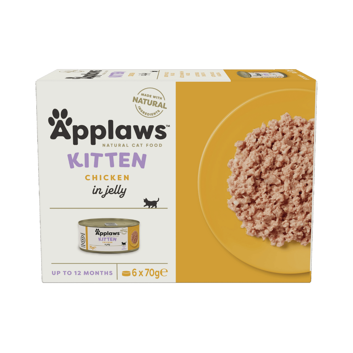 Applaws Chicken Breast in Jelly Kitten Wet Cat Food Tins - 6x70g
