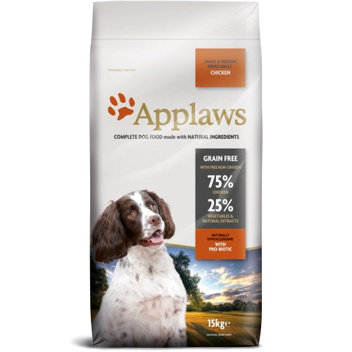 Applaws Chicken Small & Medium Adult Dry Dog Food - 15kg