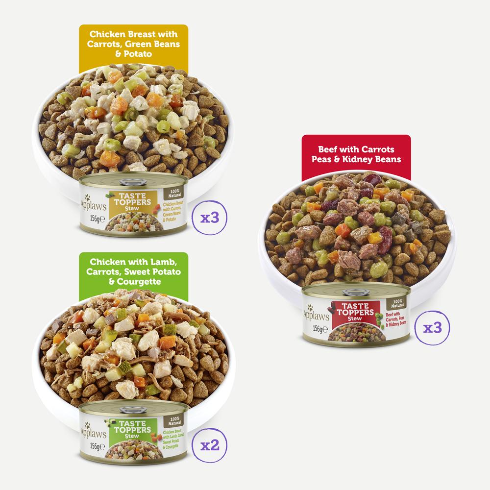 Applaws Selection in Stew Adult Wet Dog Food Tins - 8 x 156g