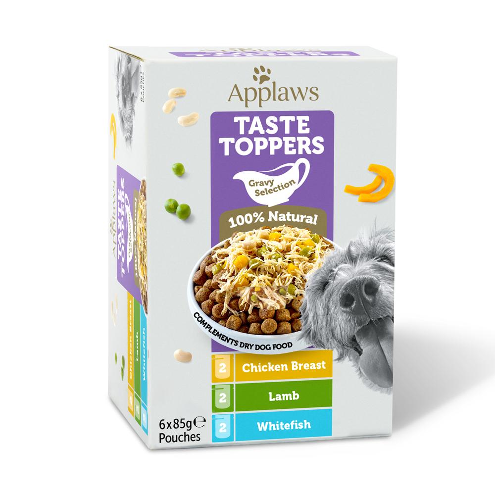 Applaws Taste Toppers Selection in Gravy Adult Wet Dog Food Pouches - 6x85g