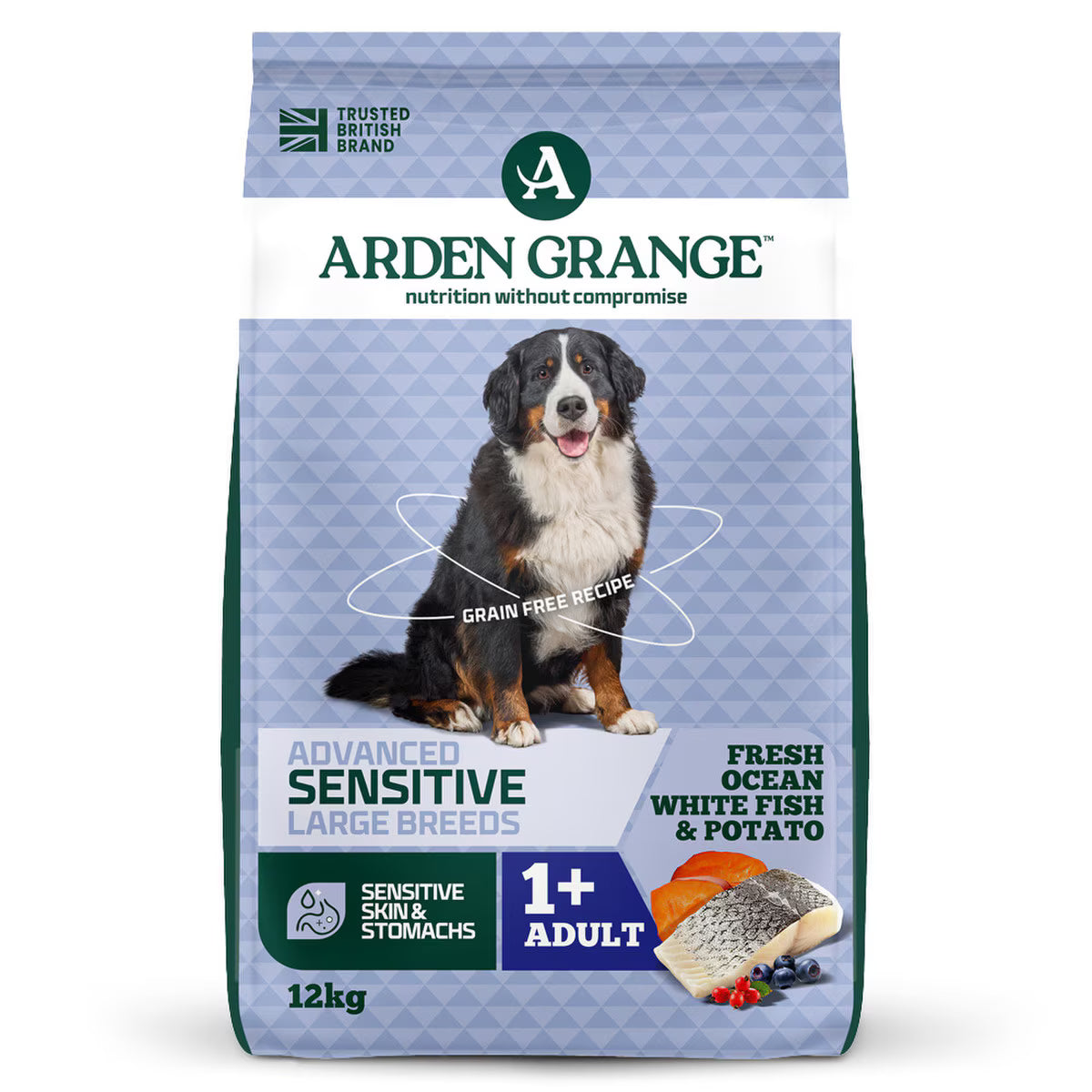 Arden Grange Large Breed Adult Sensitive Grain Free Dry Dog Food - 12kg