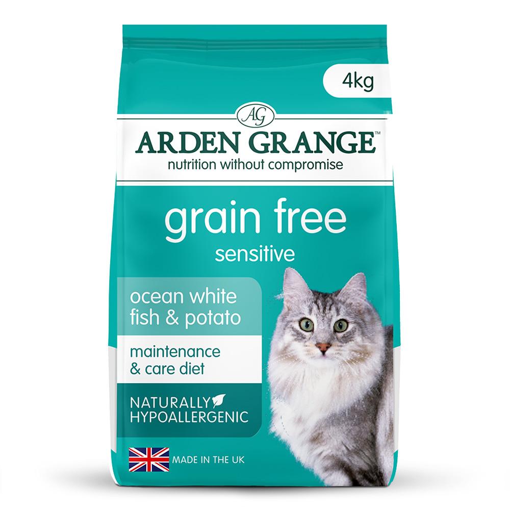 Arden Grange Adult Sensitive Fish & Potato Dry Cat Food - 4kg