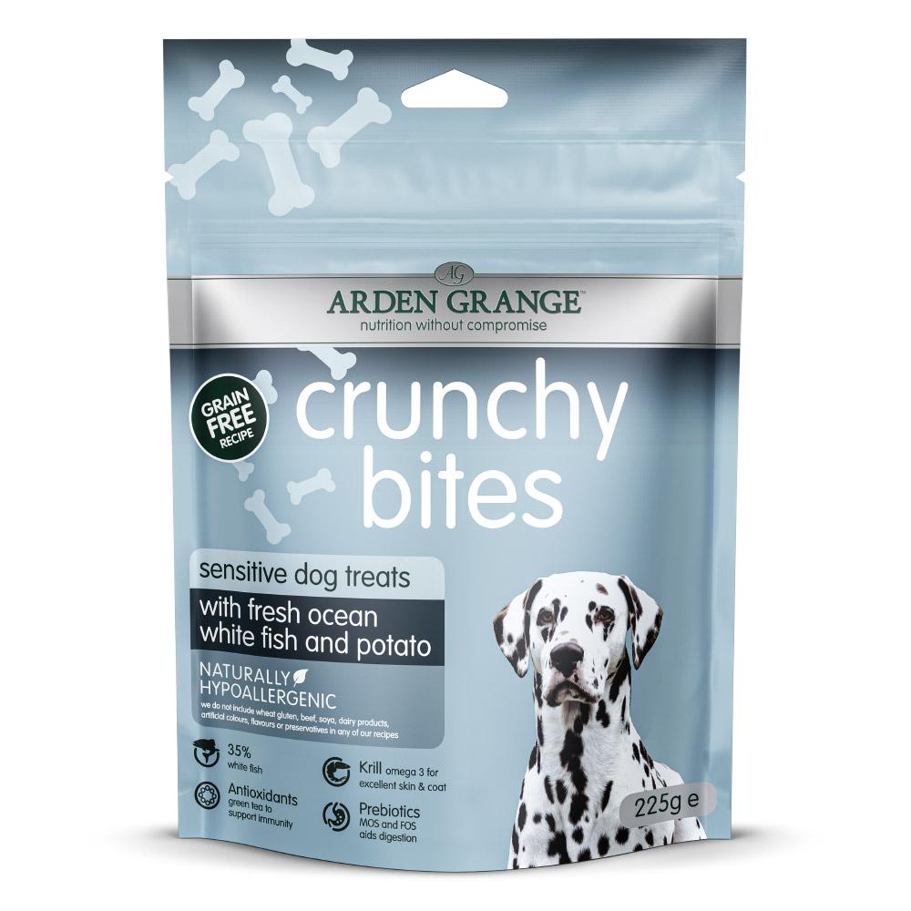 Arden Grange Crunchy Bites Sensitive Dog Treats - 225g
