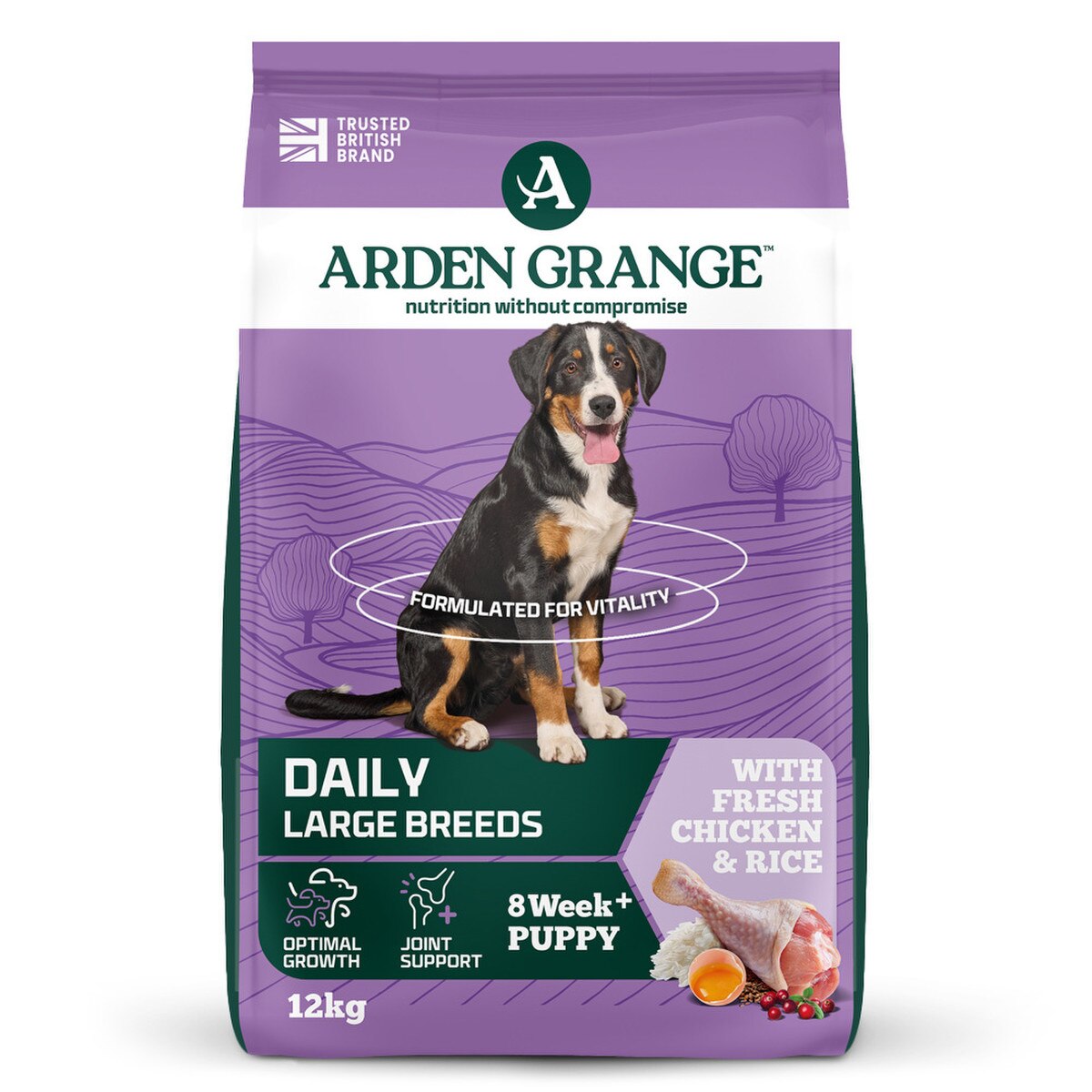 Arden Grange Puppy/Junior Large Breed Dry Dog Food - 12kg