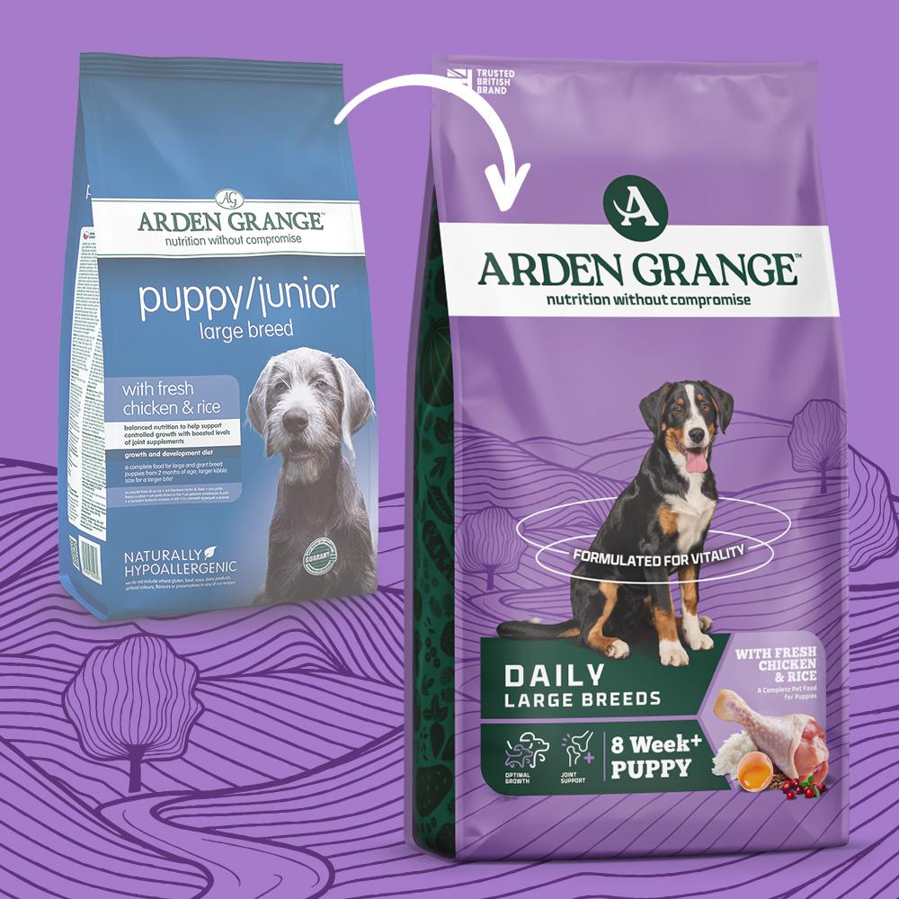 Arden Grange Puppy/Junior Large Breed Dry Dog Food - 2kg