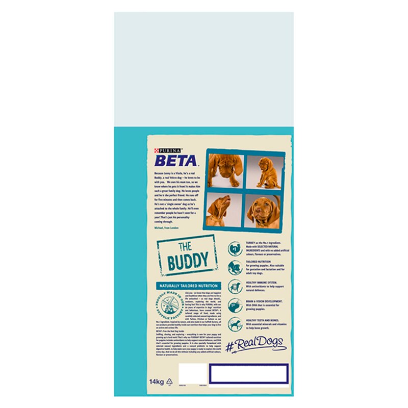 BETA Puppy Turkey & Lamb Dry Dog Food - 14kg