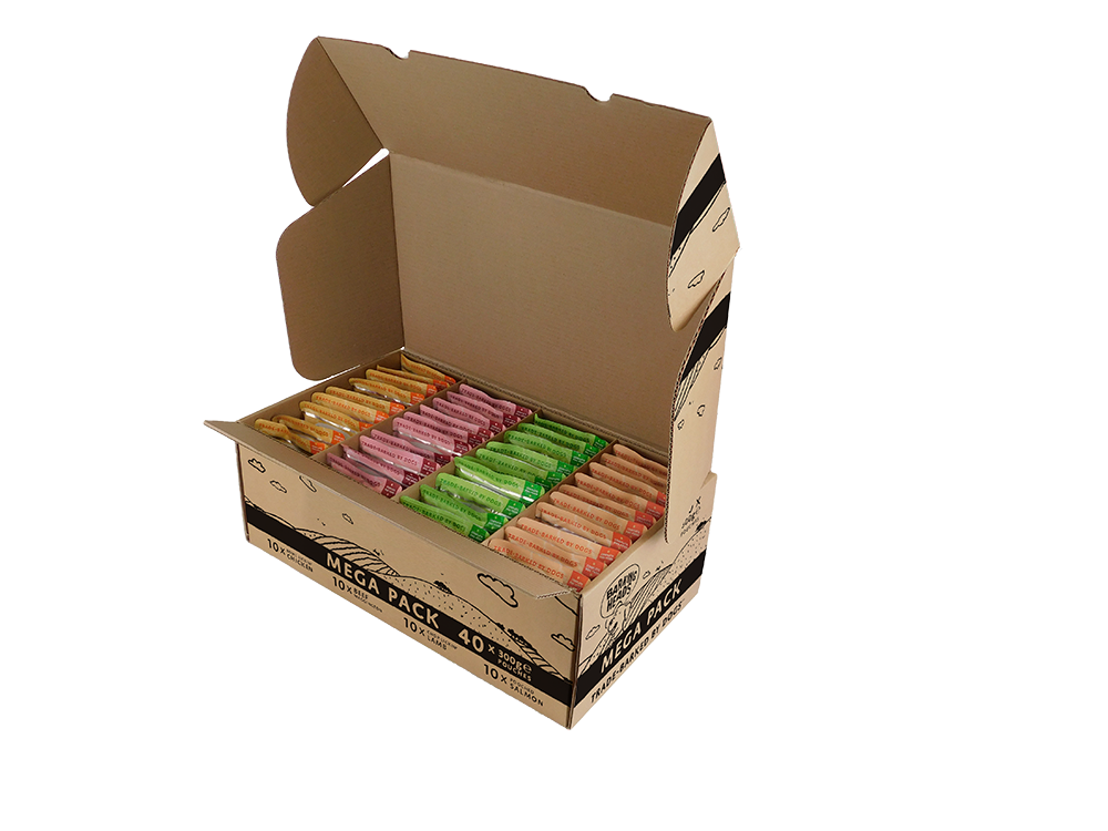 Barking Heads Mega Variety Pack Wet Dog Food Pouches - 40 x 300g