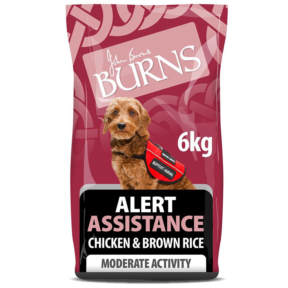 Burns Alert Chicken & Brown Rice Dry Dog Food - 6kg