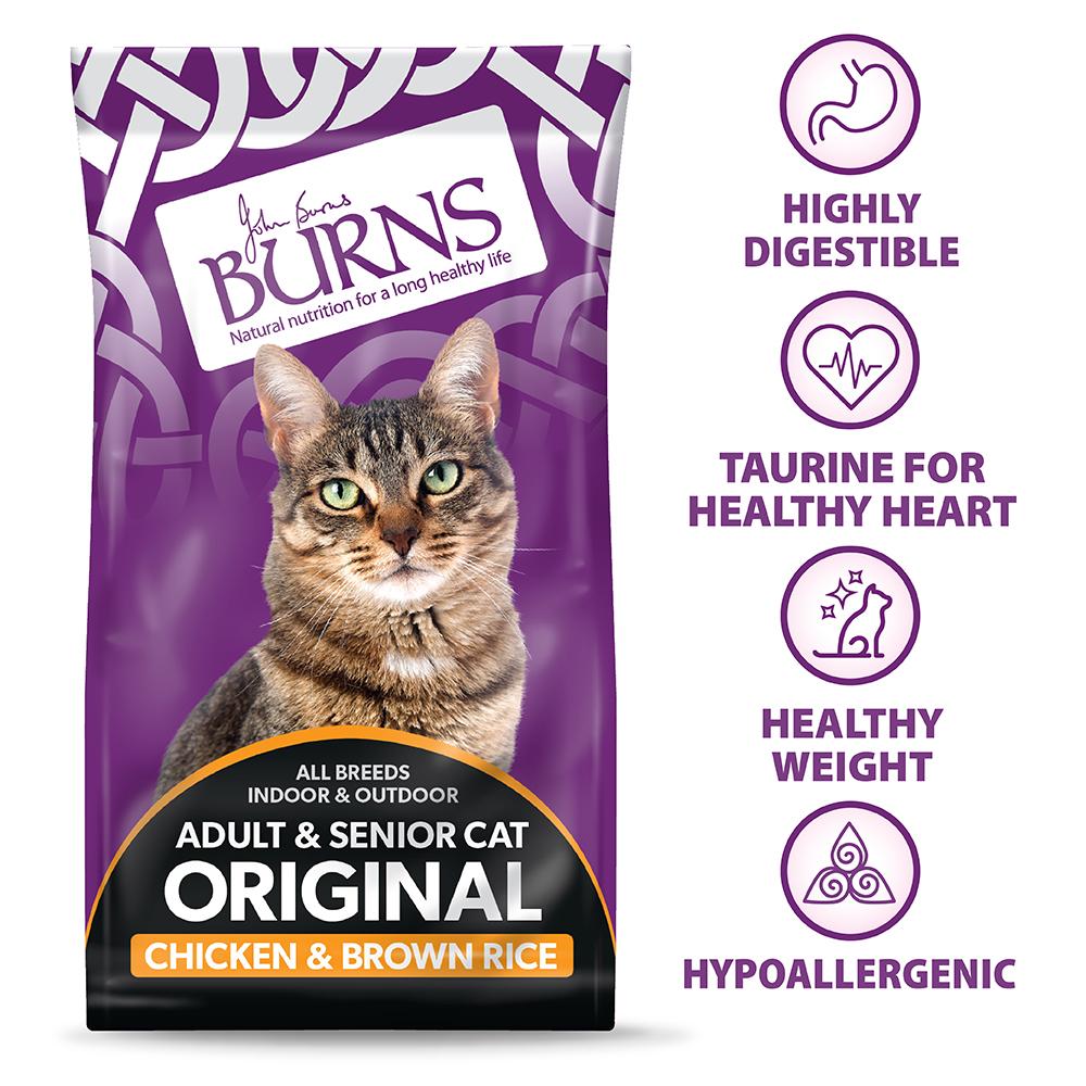 Burns Original Chicken & Brown Rice Dry Cat Food - 1.5kg