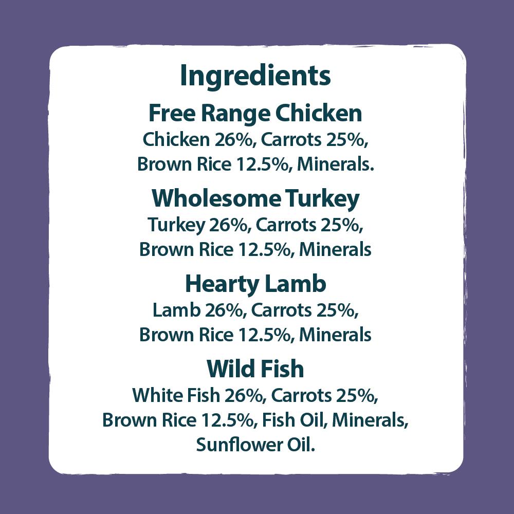 Burns Variety Box Wet Dog Food Trays - 6 x 395g