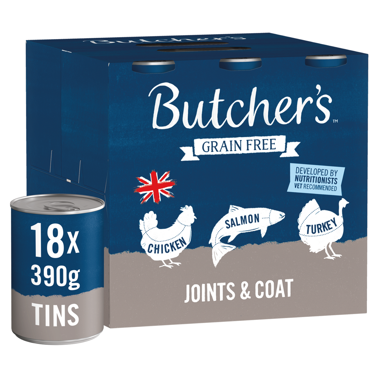Butchers Joints & Coat Wet Dog Food - 18x390g