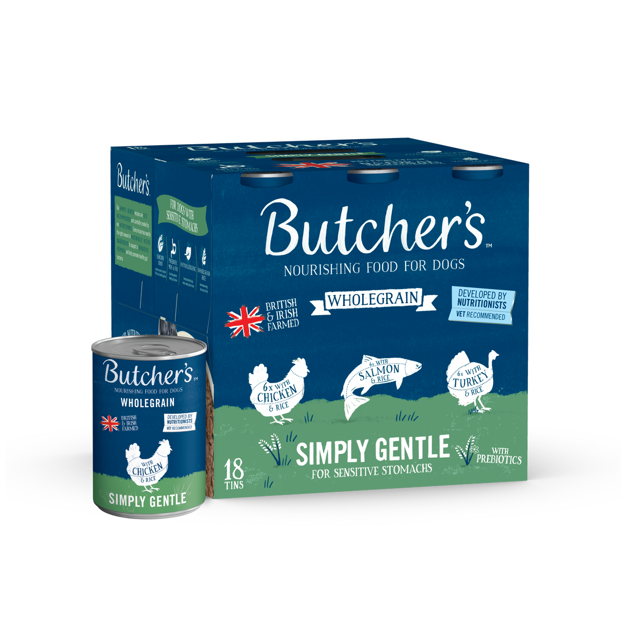 Butchers Simply Gentle Wet Dog Food Cans - 18 x 390g