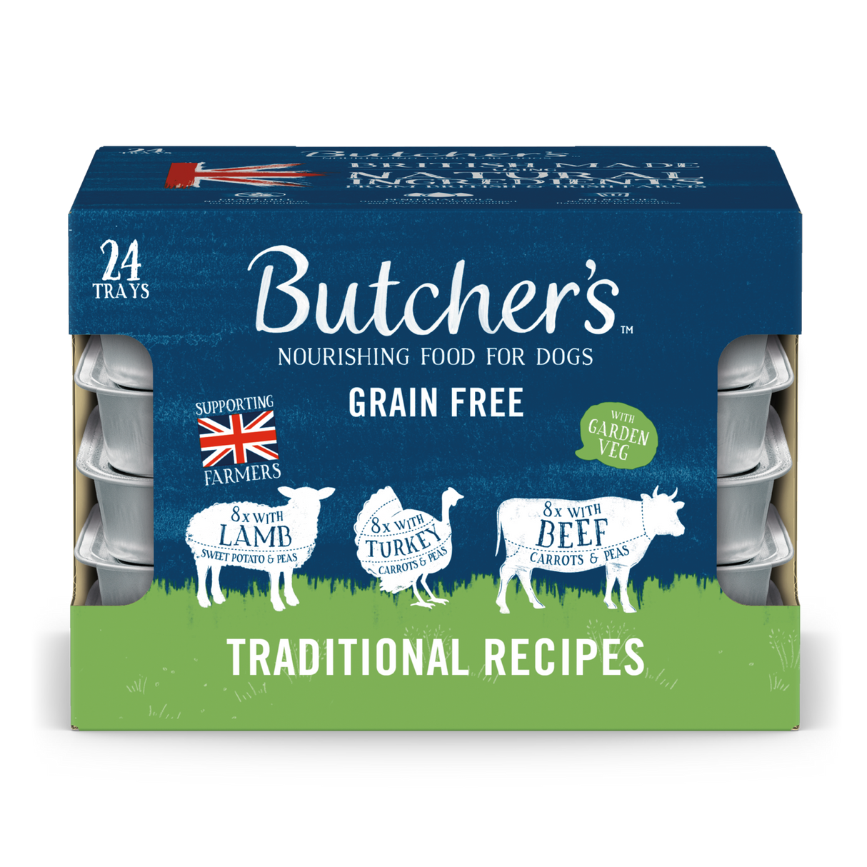Butchers Traditional Recipes Wet Dog Food Trays - 24 x 150g