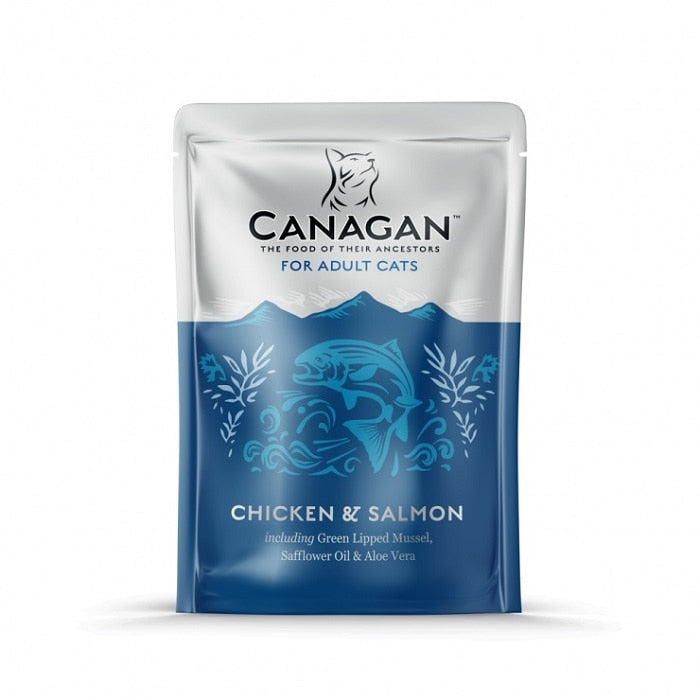 Canagan Chicken and Salmon Wet Cat Food Pouch - 8 x 85g