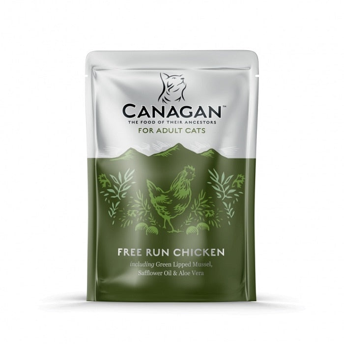 Canagan Free Run Chicken Wet Cat Food Pouches - 8 x 85g