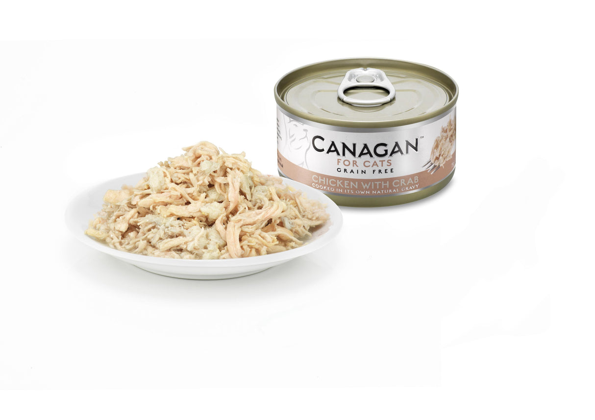 Canagan Chicken & Crab Wet Cat Food Tins - 12 x 75g