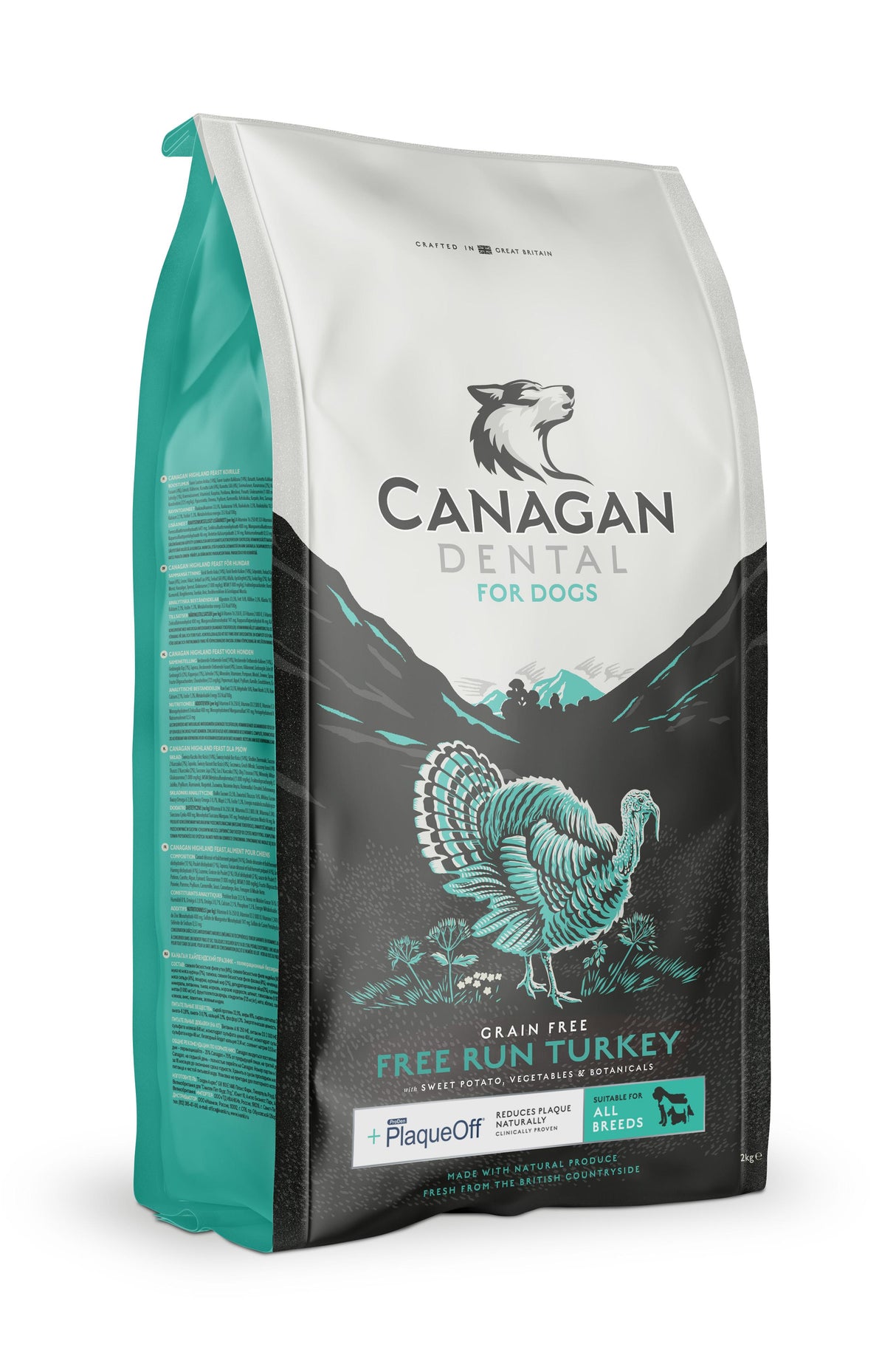Canagan Dental Free-Run Turkey Dry Dog Food - 12kg