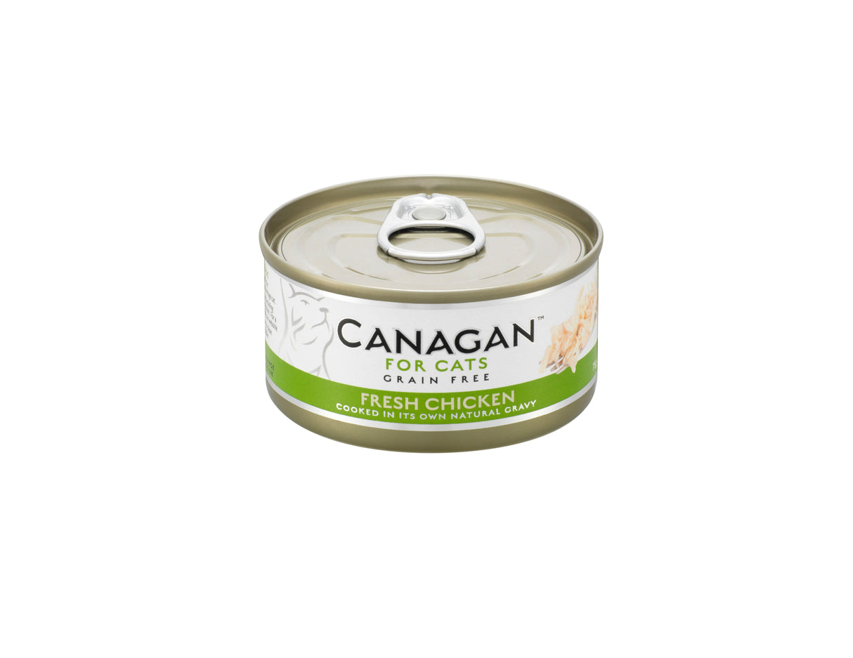 Canagan Chicken Grain-Free Wet Cat Food Tins - 12 x 75g