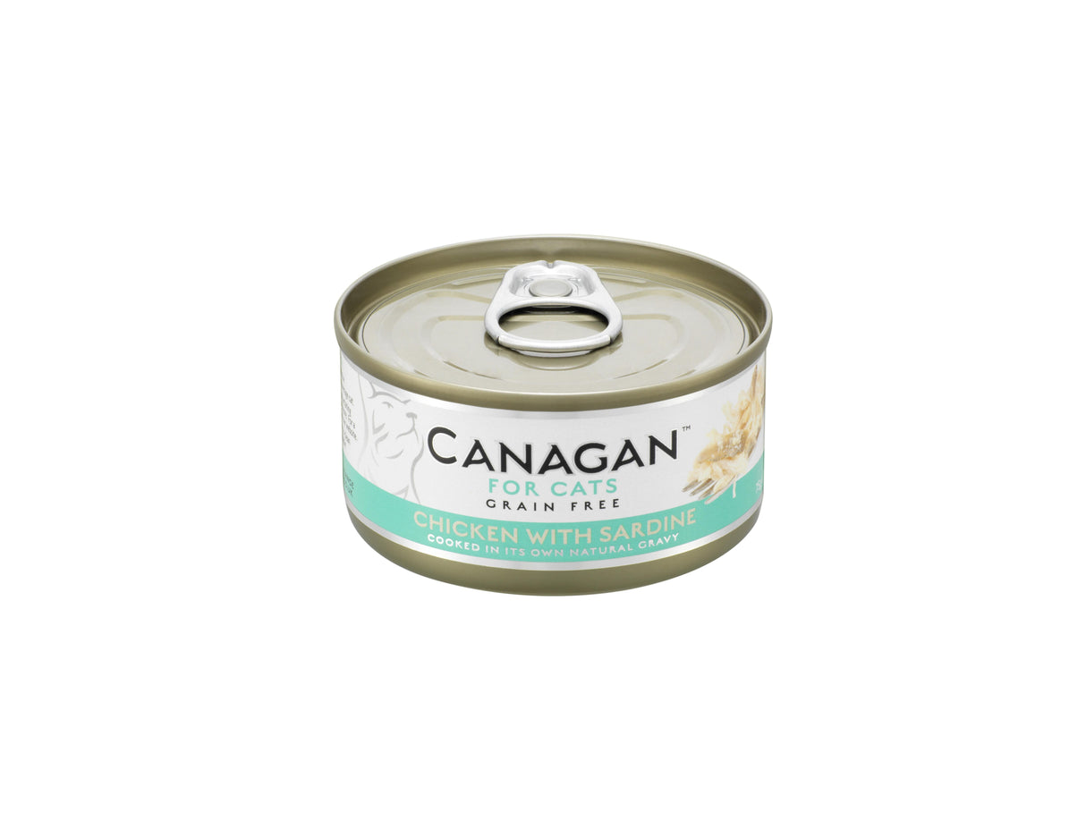 Canagan Chicken & Sardine Grain-Free Wet Cat Food Tins - 12 x 75g