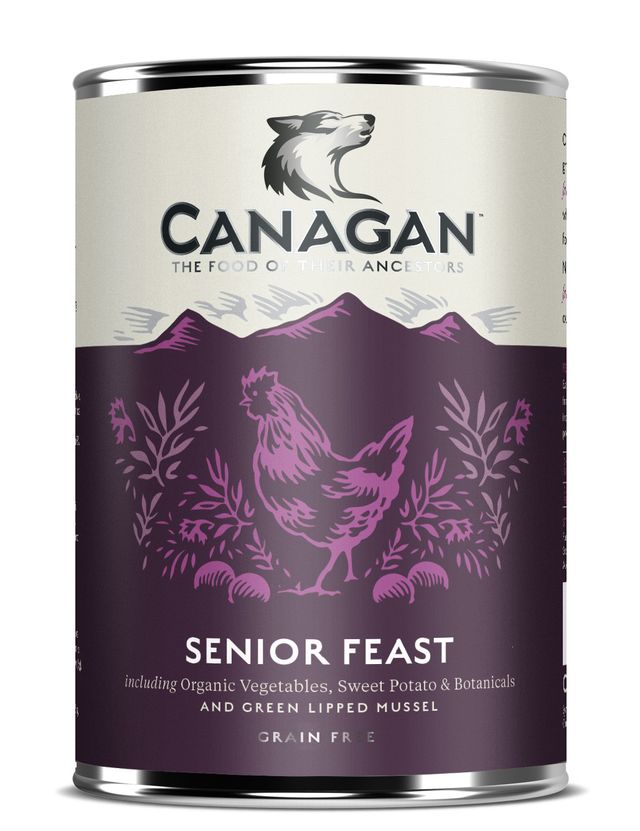 Canagan Grain-Free Senior Feast Wet Dog Food Tins - 6 x 400g