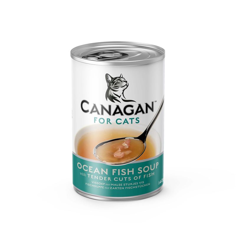 Canagan Ocean Fish Soup Wet Cat Food Tins - 12 x 140g
