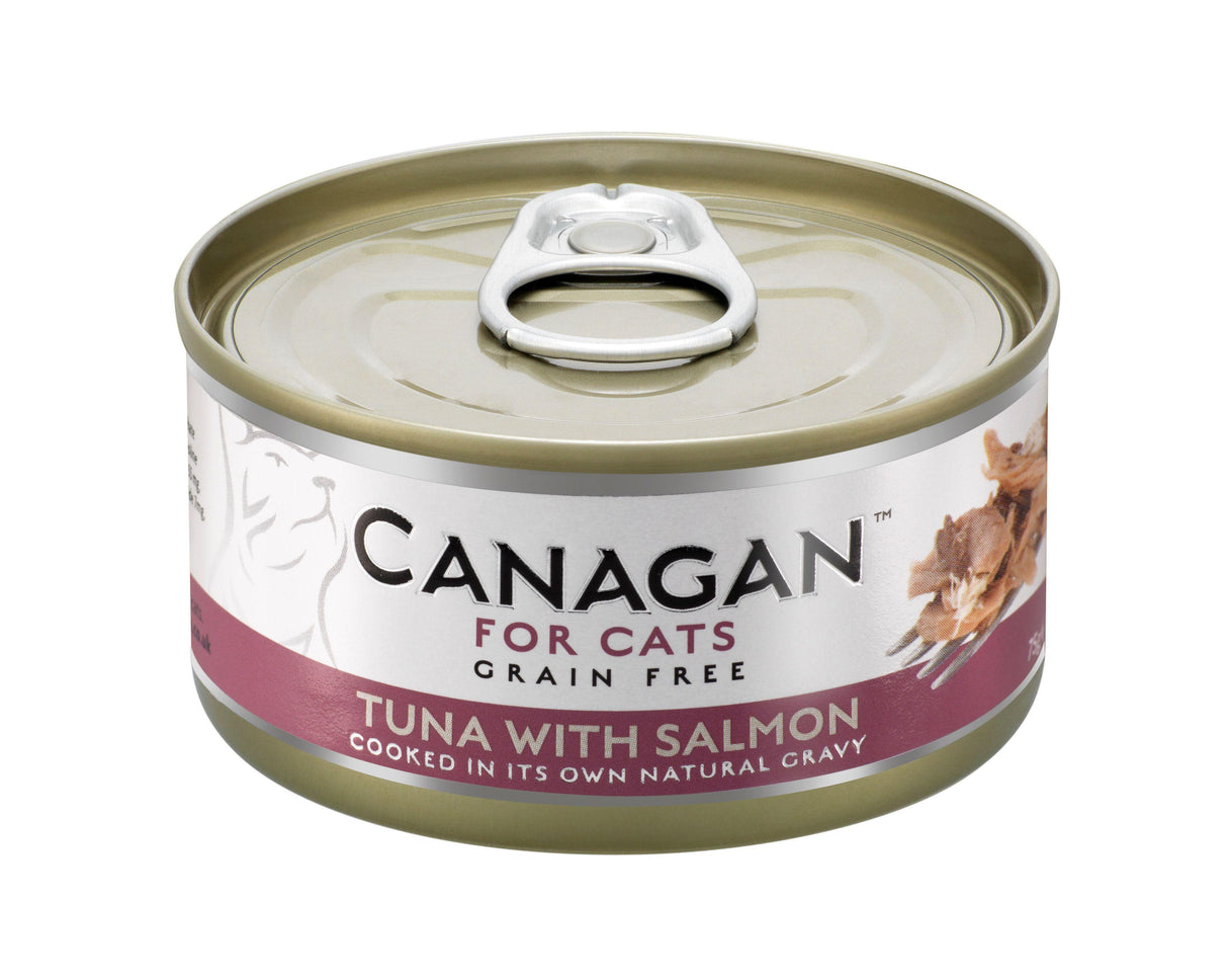 Canagan Tuna & Salmon Grain-Free Wet Cat Food Tins - 12 x 75g