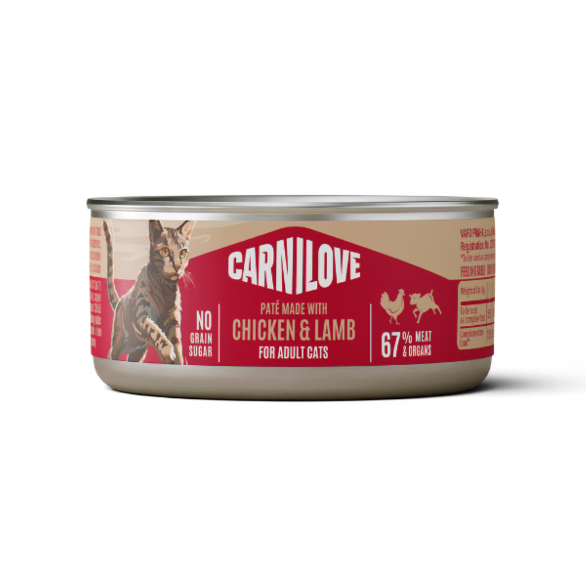 Carnilove Chicken & Lamb Wet Cat Food Tins - 12 x 100g