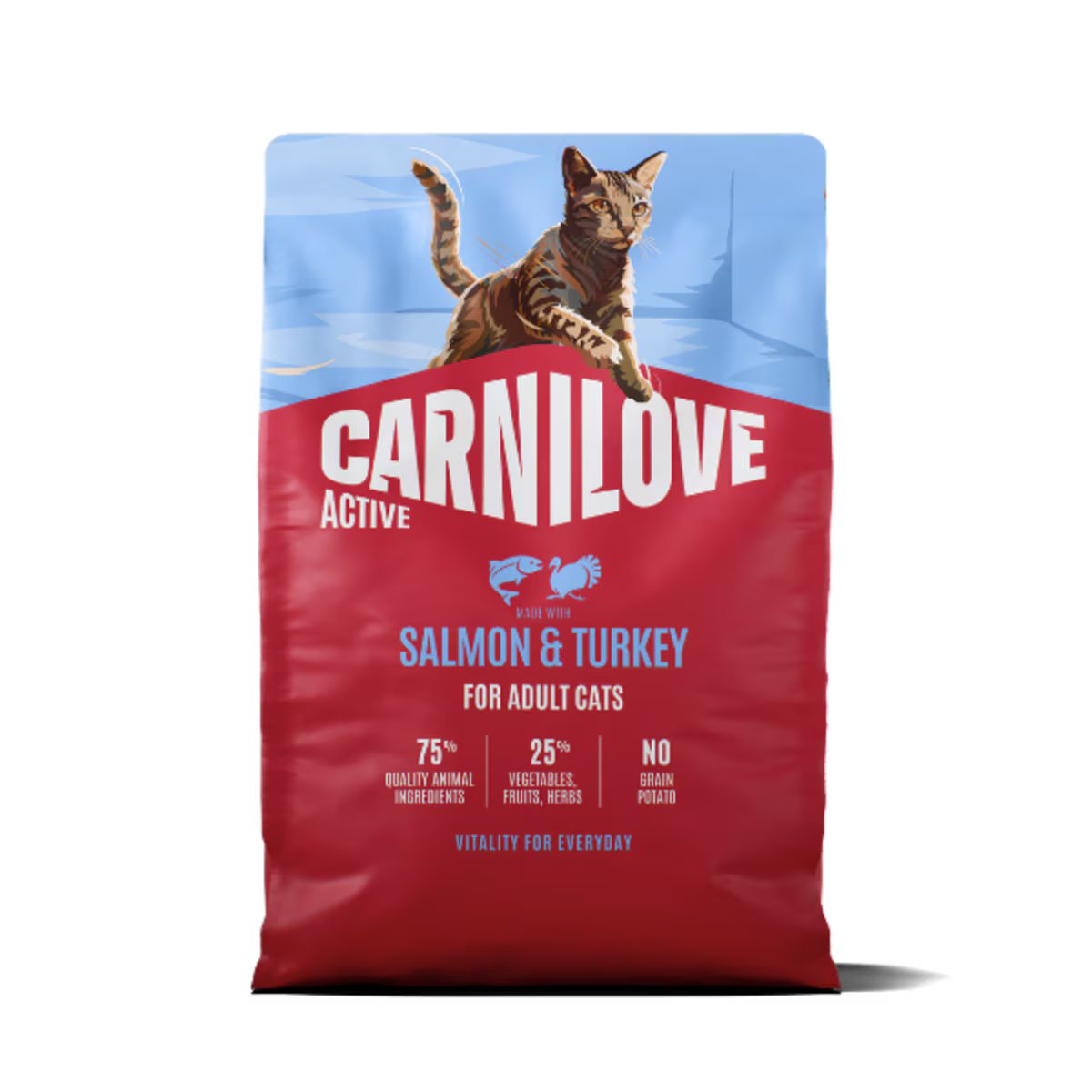 Carnilove Active Salmon & Turkey Adult Dry Cat Food – 2kg