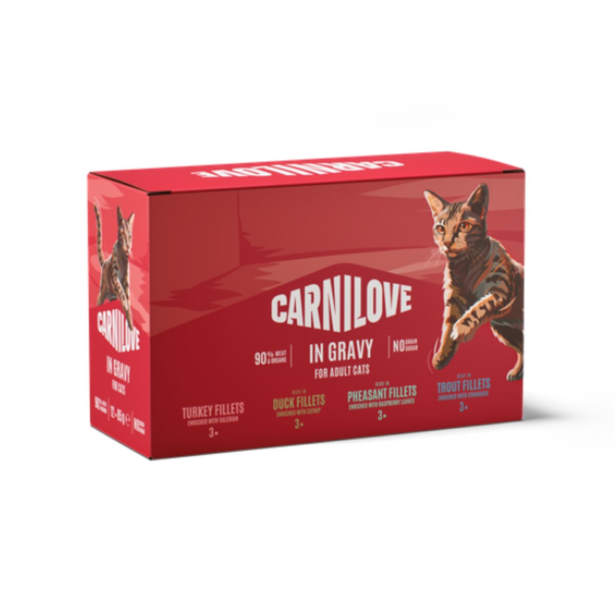 Carnilove Rabbit with Marigold Wet Kitten Food Pouches - 24 x 85g