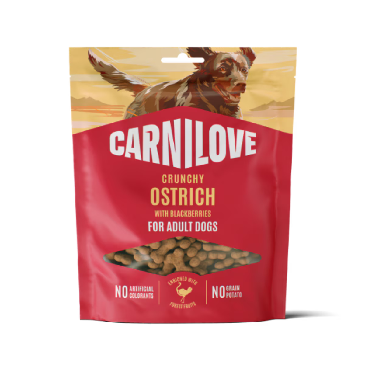 Carnilove Ostrich with Blackberries Dog Treats - 200g