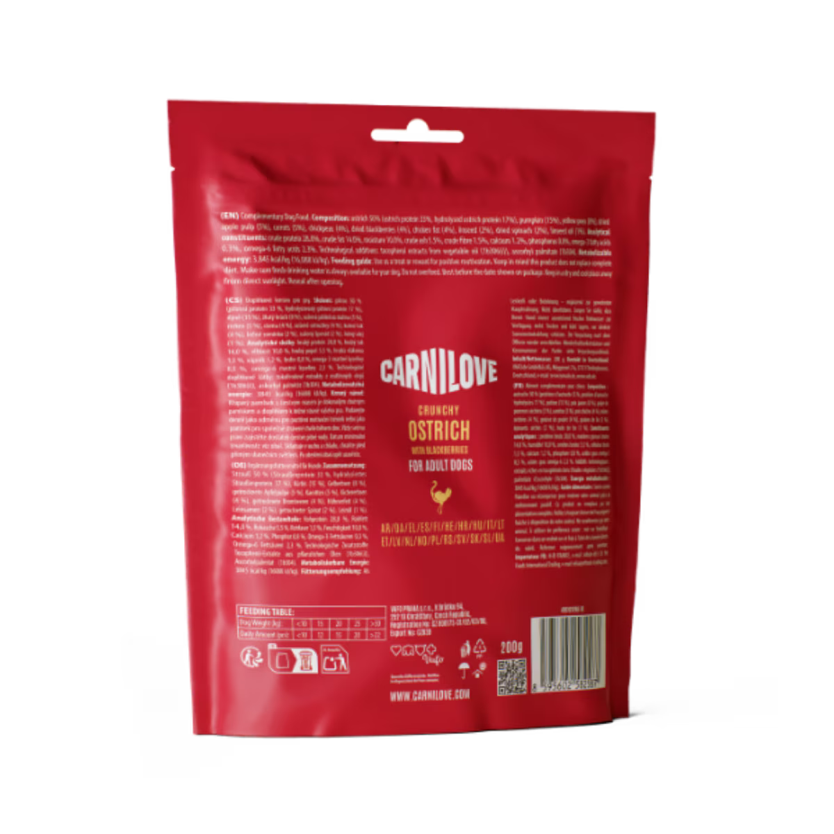 Carnilove Ostrich with Blackberries Dog Treats - 200g