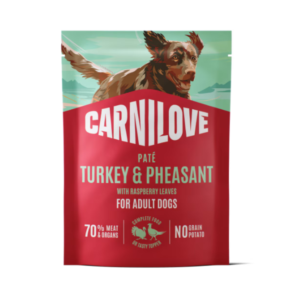 Carnilove Pheasant with Raspberry Leaves Wet Dog Food Pouches - 12 x 300g
