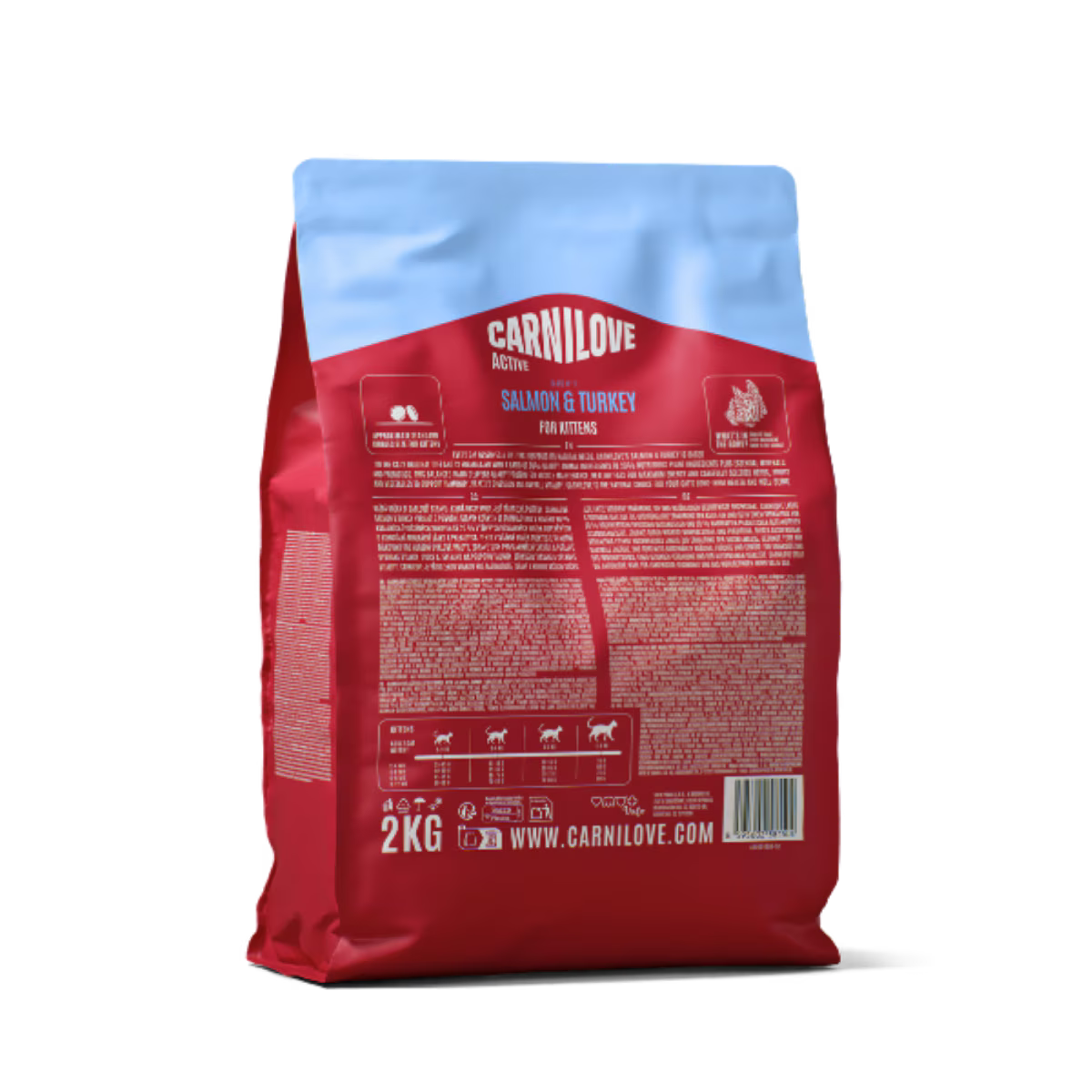Carnilove Active Salmon & Turkey Dry Kitten Food – 2kg
