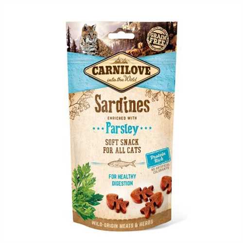 Carnilove Sardine with Parsley Semi Moist Cat Treats - 50g
