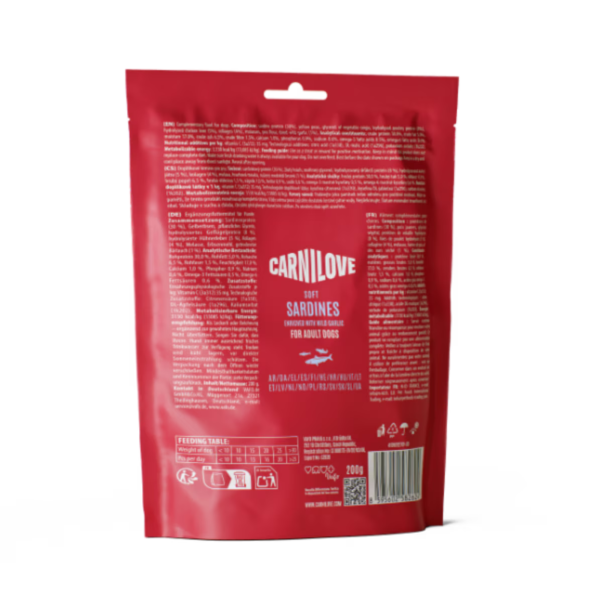 Carnilove Sardines & Wild Garlic Adult Soft Dog Treat – 200g