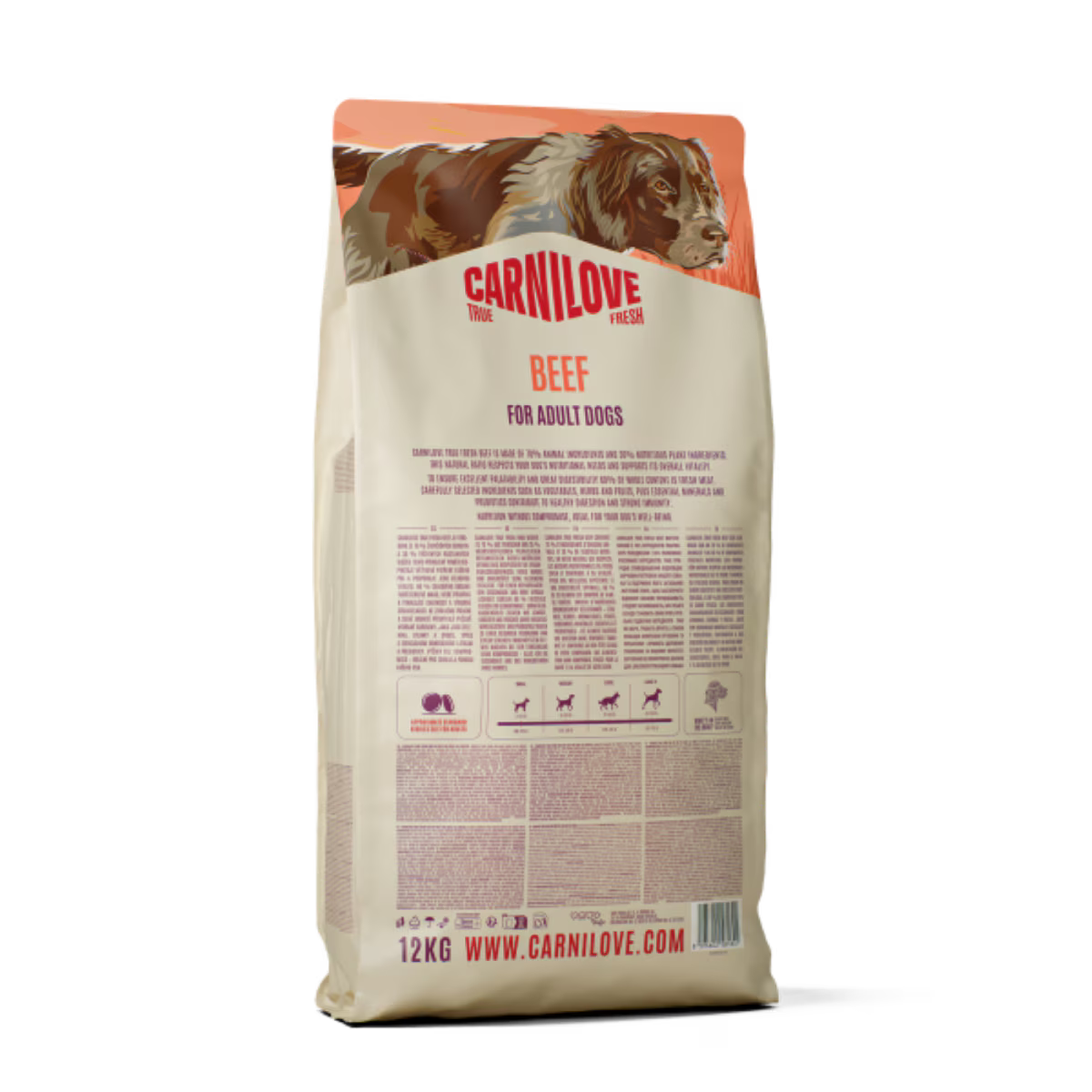 Carnilove True Fresh Beef Adult Dry Dog Food – 4kg