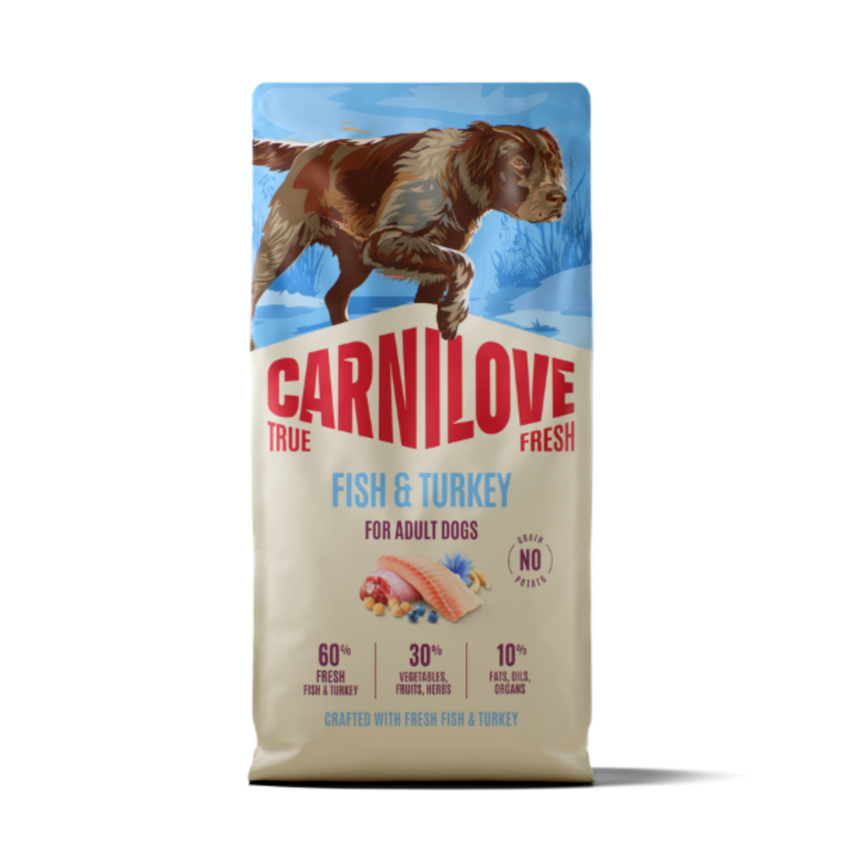 Carnilove True Fresh Fish & Turkey Adult Dry Dog Food – 4kg