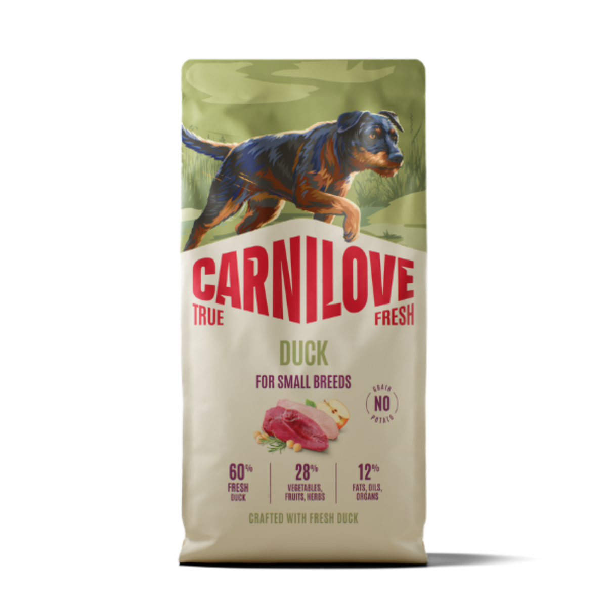 Carnilove True Fresh Duck Adult Small Breed Dry Dog Food - 4kg