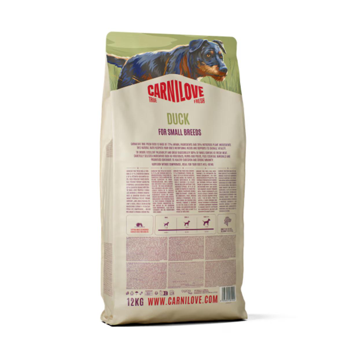 Carnilove True Fresh Duck Adult Small Breed Dry Dog Food – 1.5kg