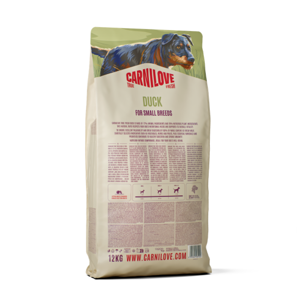 Carnilove True Fresh Duck Adult Small Breed Dry Dog Food – 12kg